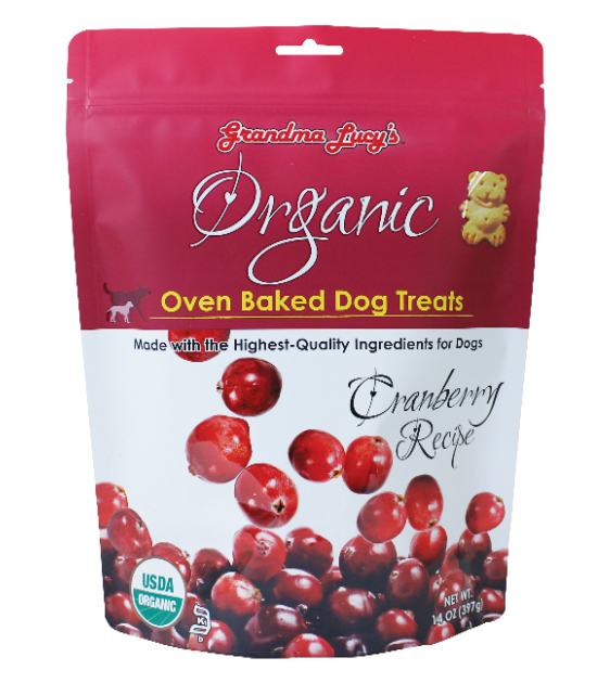 Grandma Lucy’s Organic Oven Baked Cranberry Dog Treats (397g)