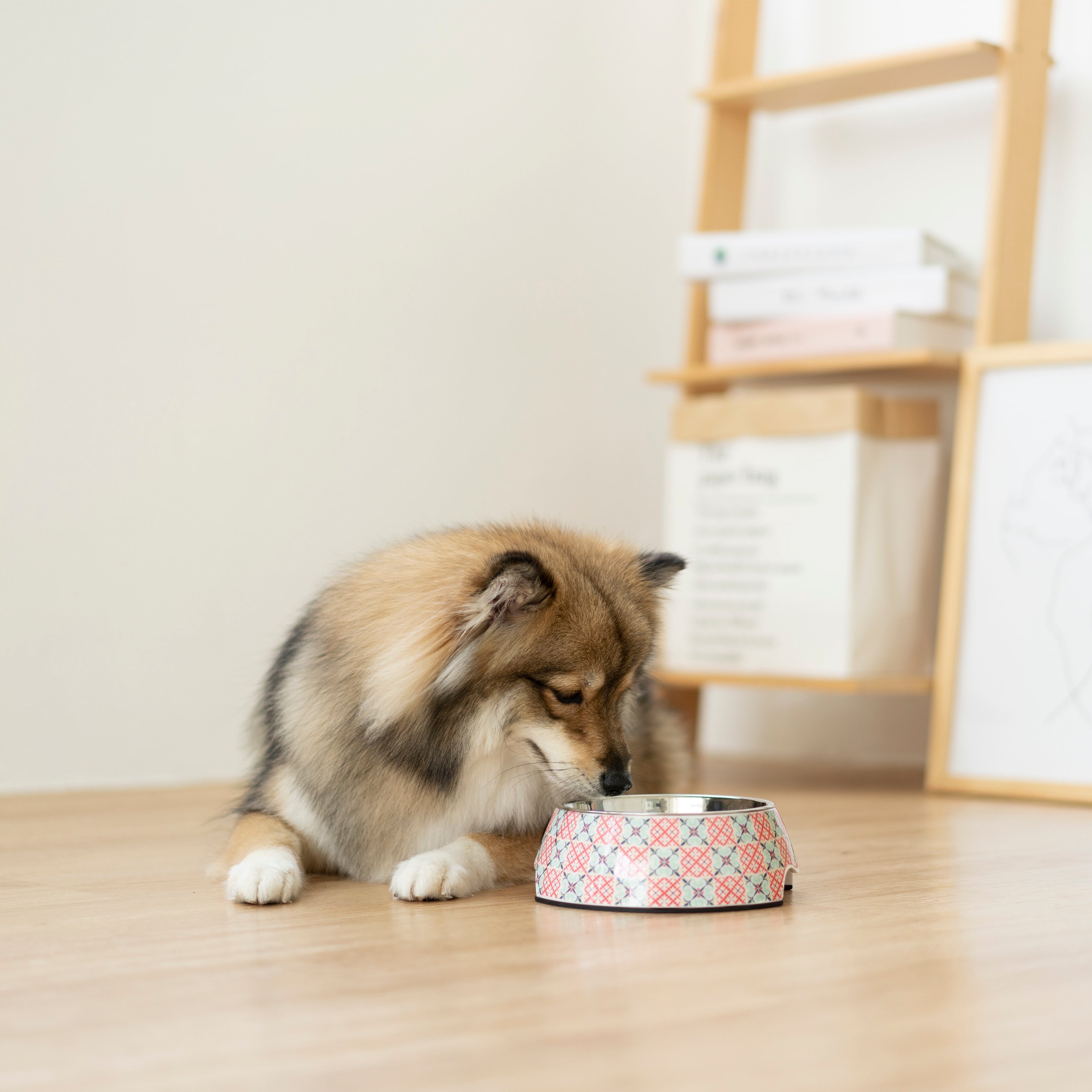 Ohpopdog Non-slip Bowl - Heritage Bibik Pink
