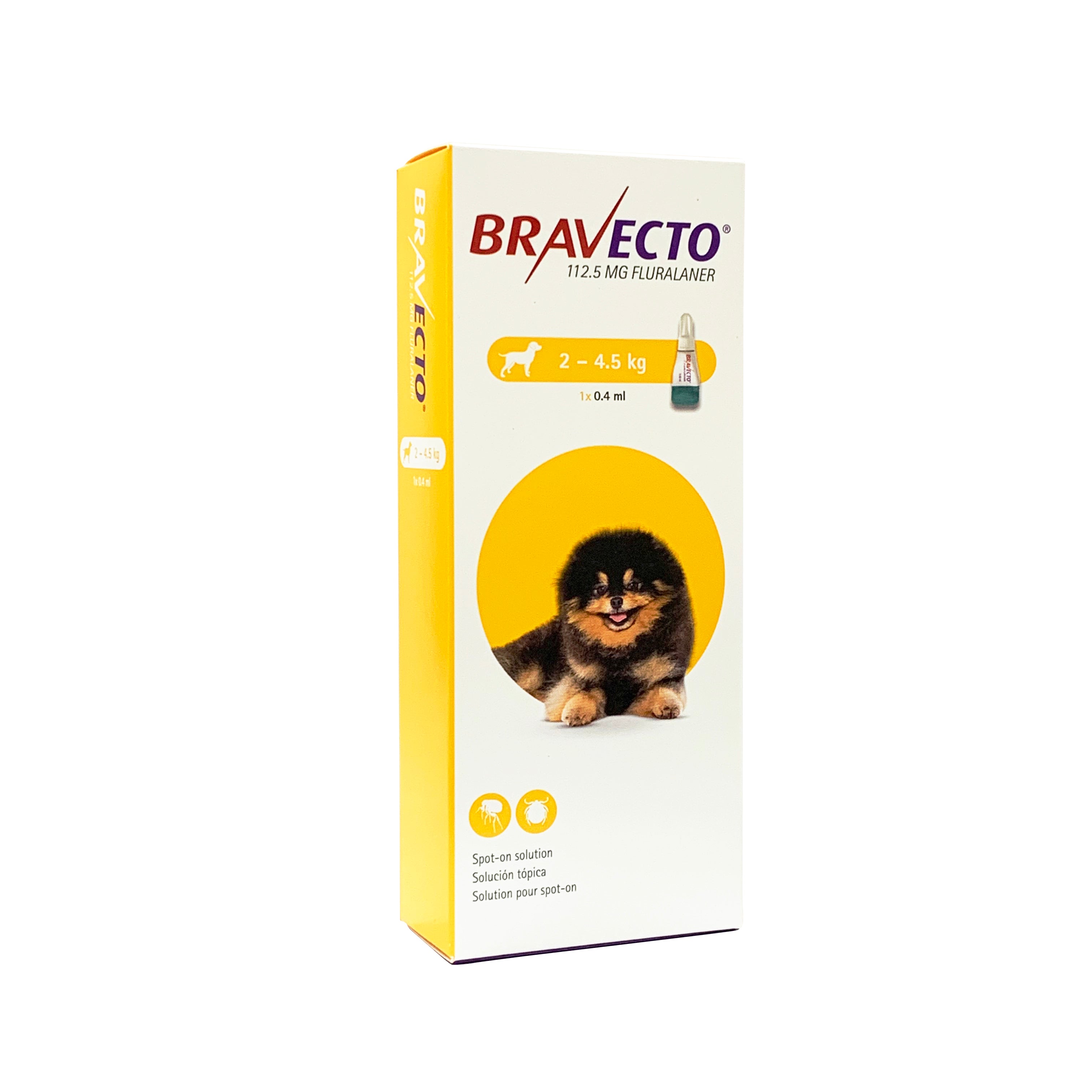 Bravecto Flea & Tick Spot On Solution For Dogs (2kg - 4.5kg)