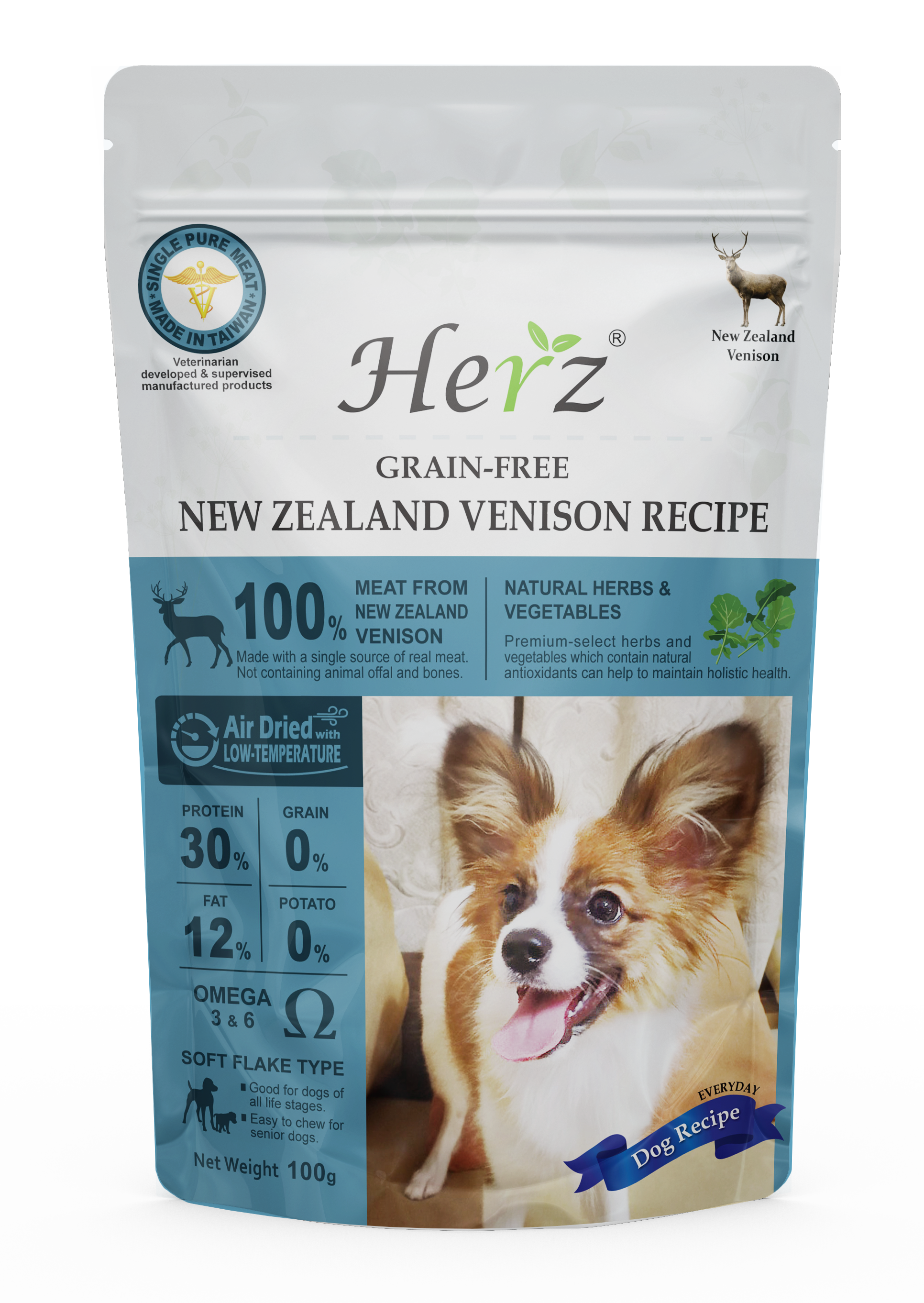 Herz Grain Free New Zealand Venison Recipe (100g)