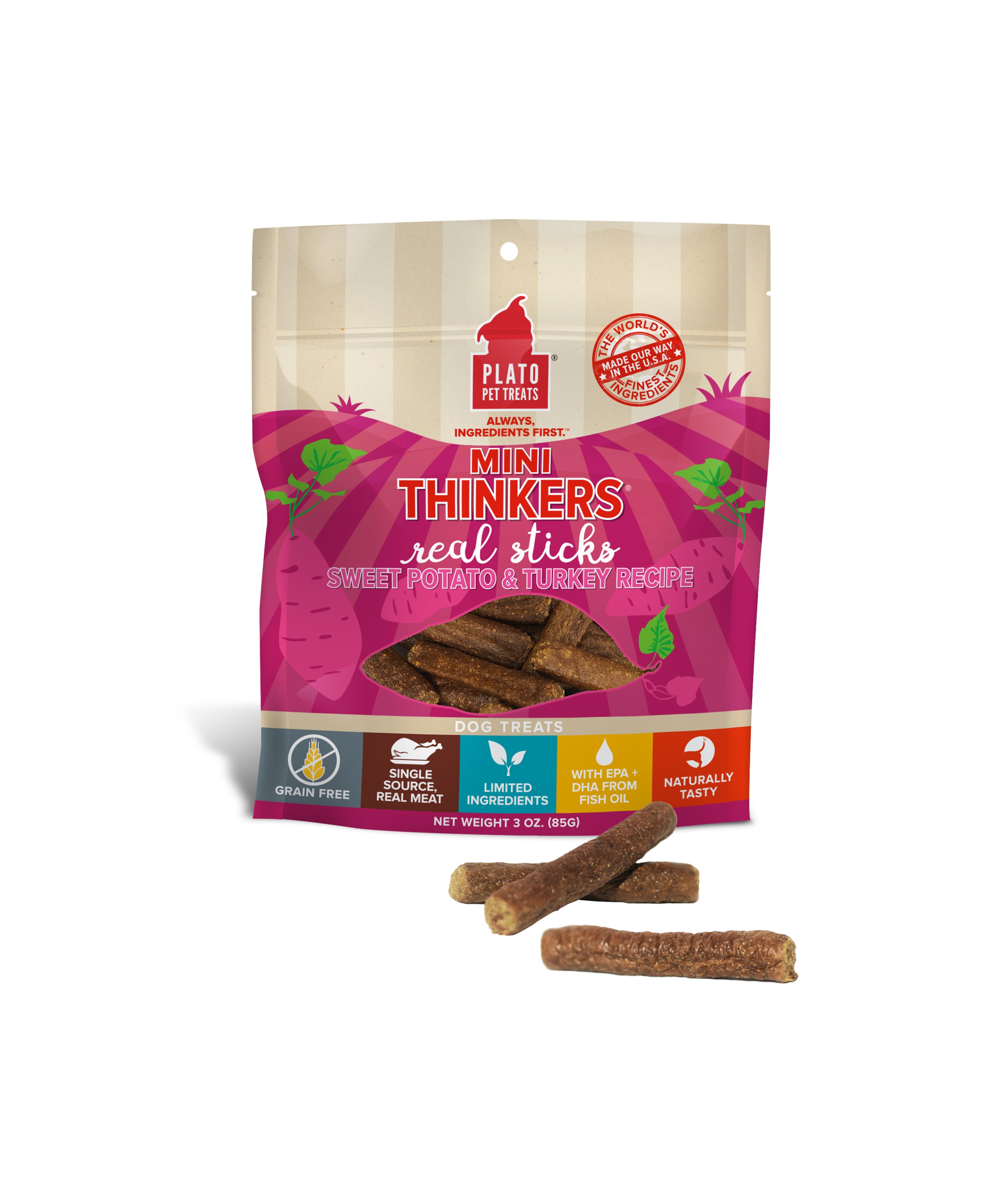 Plato Mini Thinkers Grain Free Sweet Potato Turkey Recipe (85g)