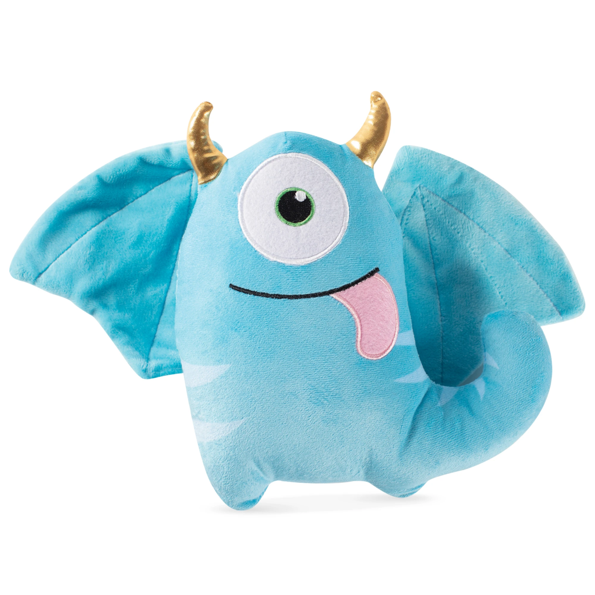 Fringe Studio Blaze the One-Eyed Horned Monster Dog Squeaky Plush Toy