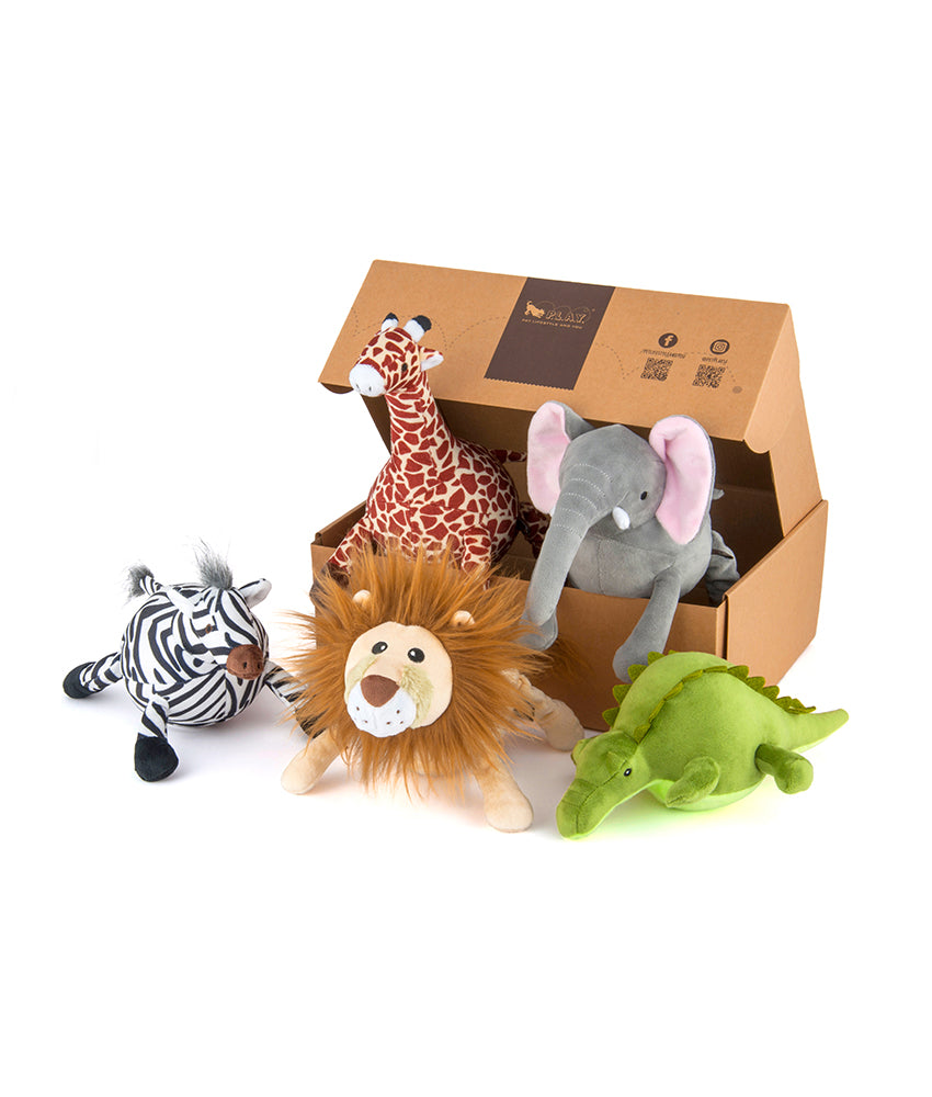 P.L.A.Y Wildlife Safari Dog Plush Toy