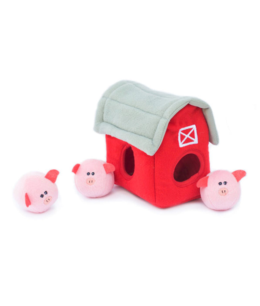 Zippypaws Burrow - Pig Barn with Bubble Babiez