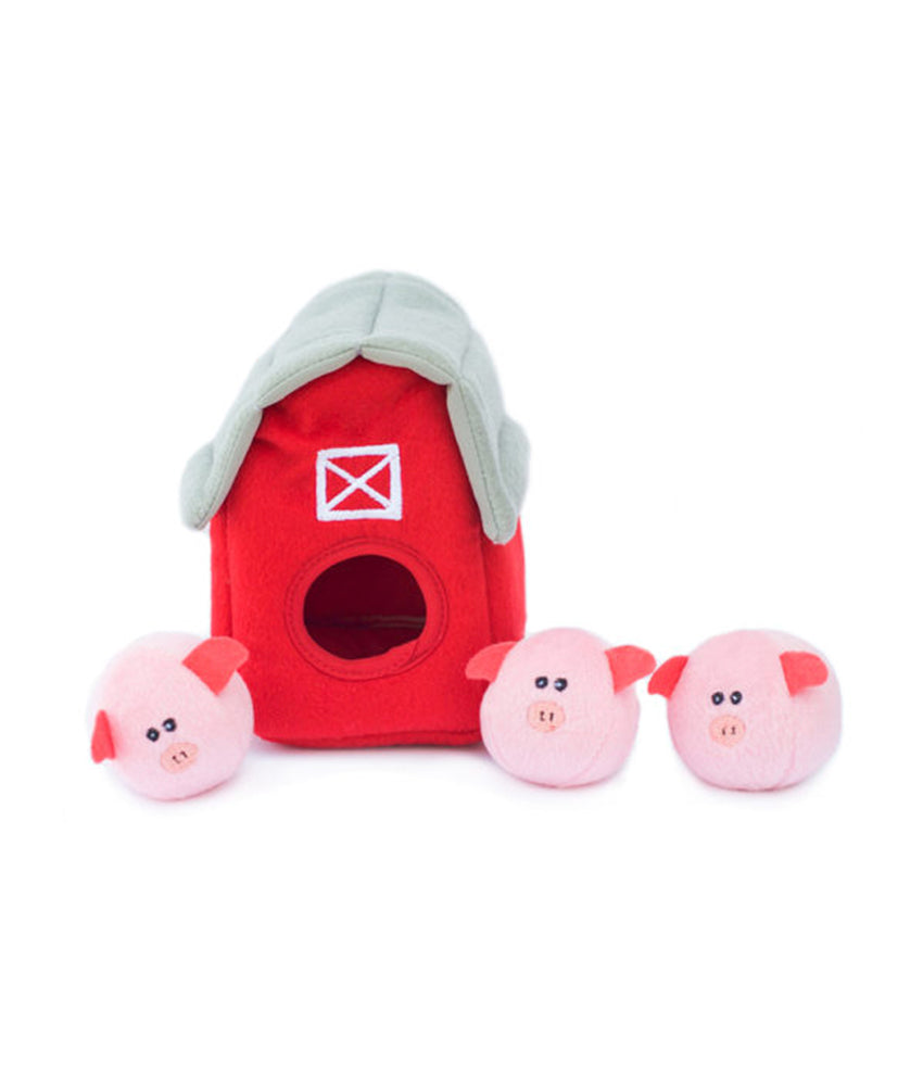 Zippypaws Burrow - Pig Barn with Bubble Babiez
