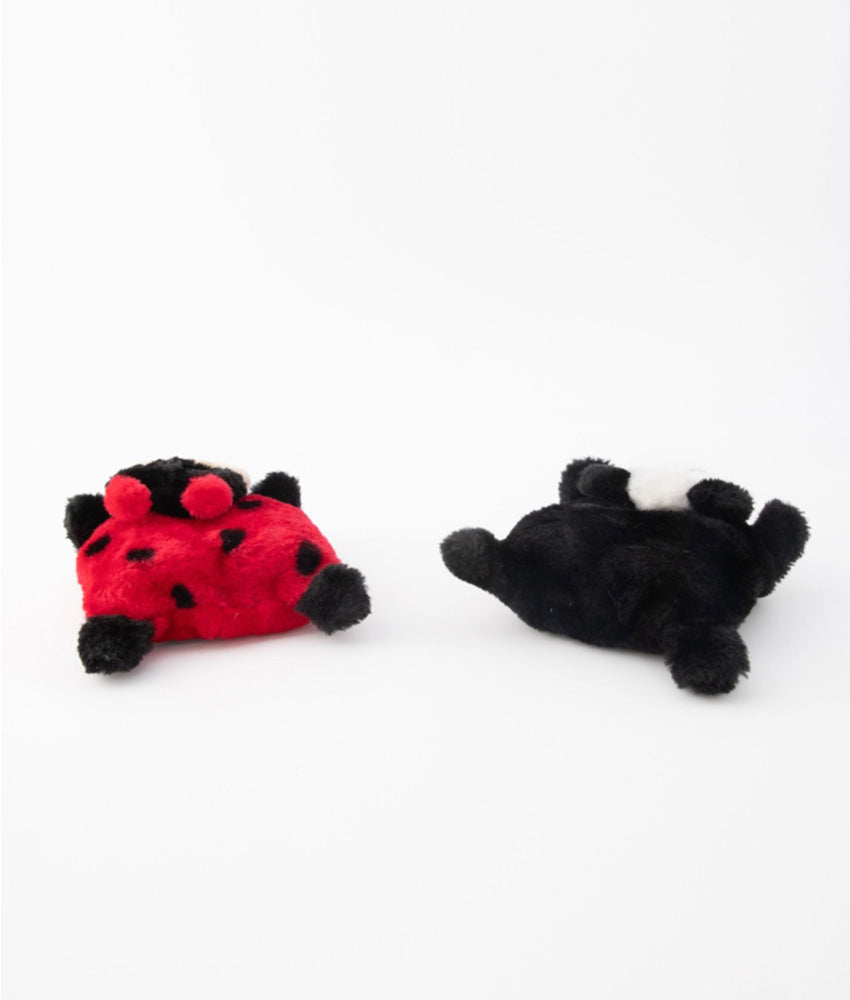 Zippypaws Squeakie Pad 2-Pack (Ladybug, Panda)