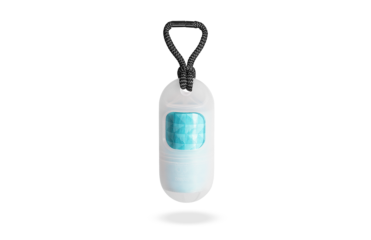 Zee.dog Poop Bag Dispenser (Black/Transparent/Glow in the dark)