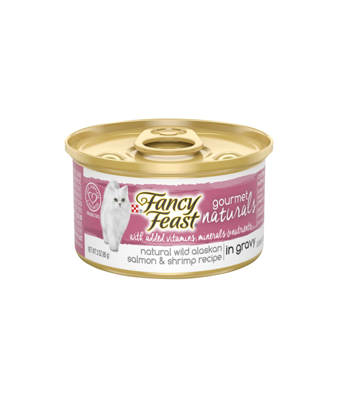Fancy Feast Gourmet Naturals Wild Alaskan Salmon & Shrimp Recipe In Gravy (85g)