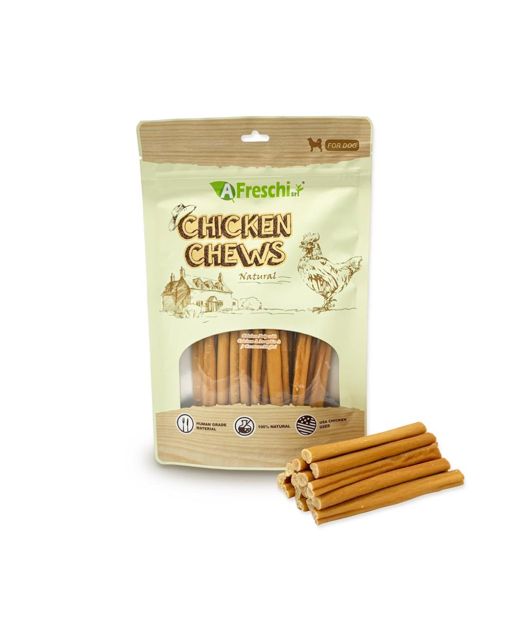AFreschi Chicken Strip with Calcium & Pumpkin & B Carotene Stuffed (180g)