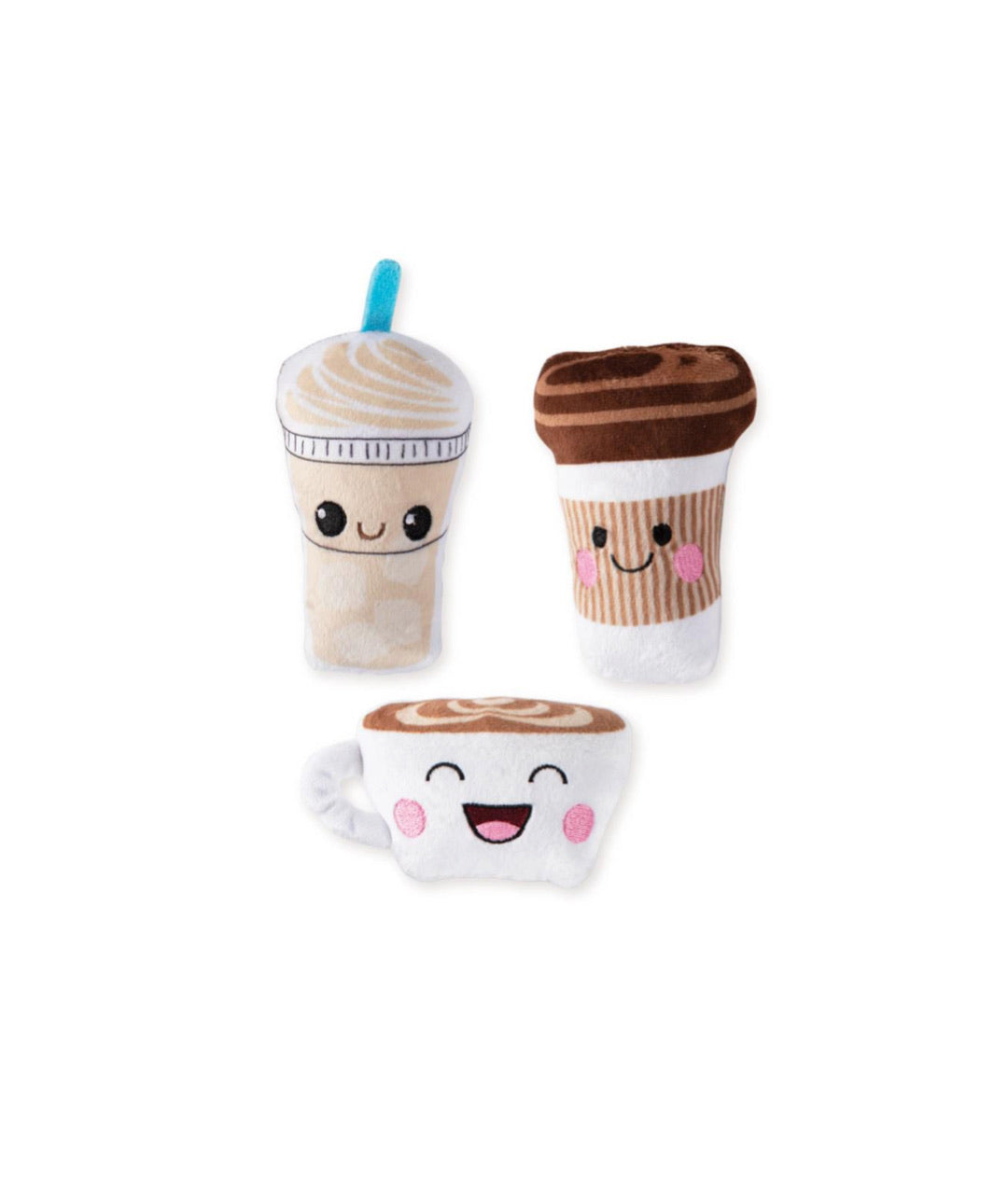 Fringe Studio Toy Box Mini Coffee Squeaky Plush Toy