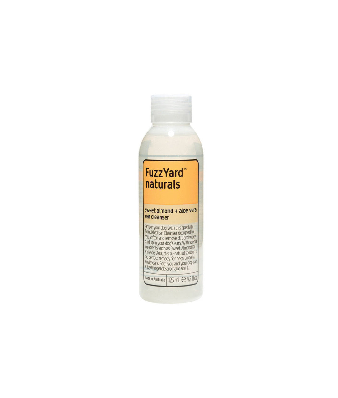 FuzzYard Naturals Sweet Almond + Aloe Vera ear cleanser (125ml)