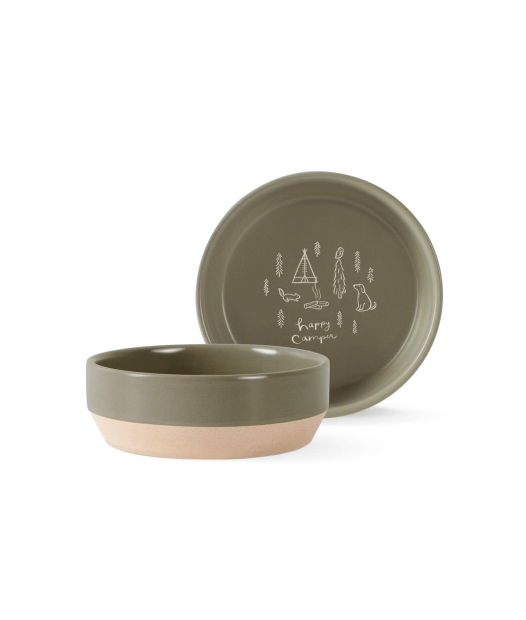 Fringe Studio Happy Camper Stonewear Food Bowl