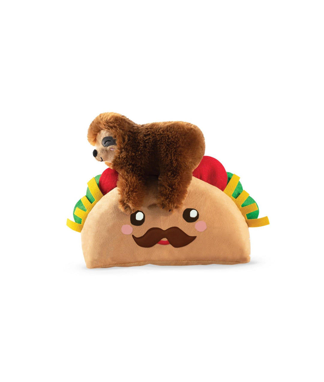 Fringe Studio Toy Box Taco Sloth Squeaky Plush Toy
