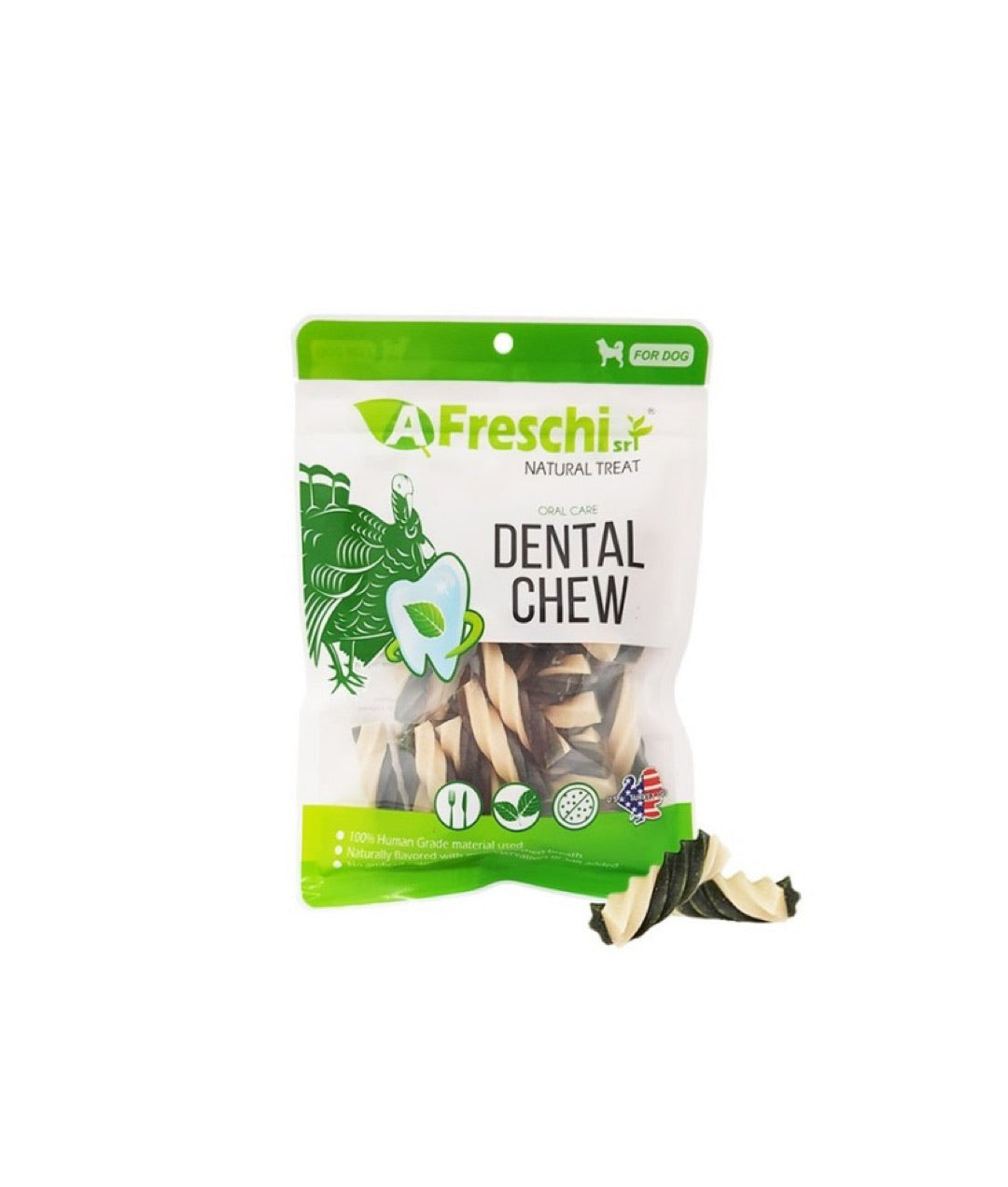 AFreschi Twisted Dental Chew Turkey & Calcium