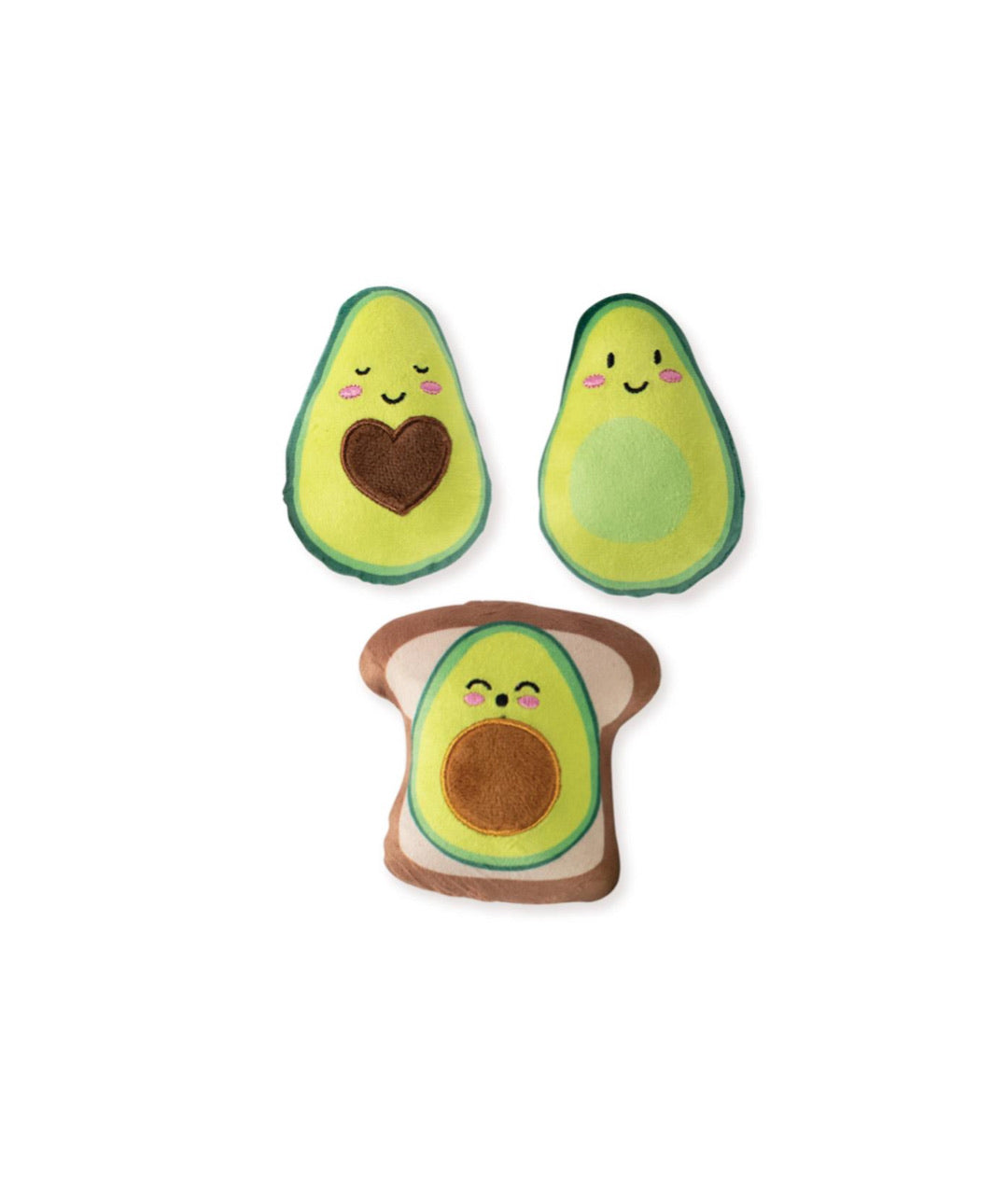 Fringe Studio Toy Box Mini Avocado Squeaky Plush Toy