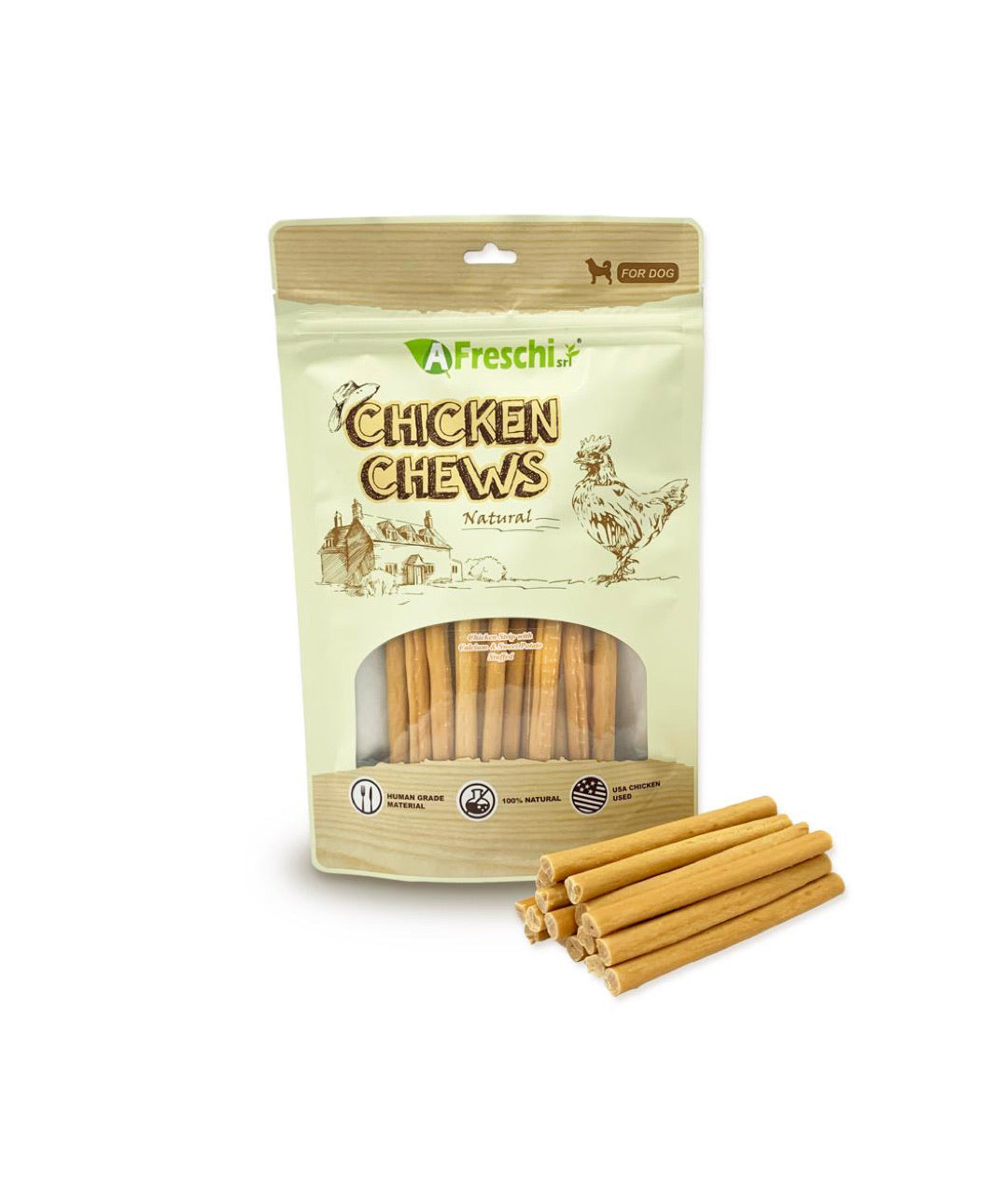 AFreschi Chicken Strip with Calcium & Sweet Potato Stuffed (180g)