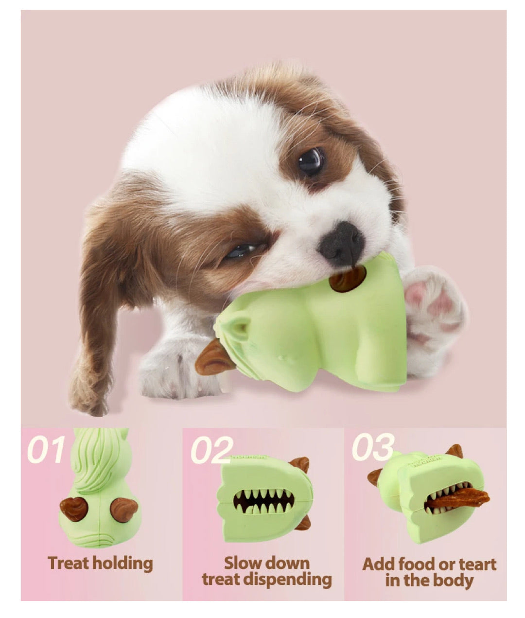 Natura Nourish Treatricks 2-in-1 Chicken Dental Chew Dog Toy (Baby Unicorn)