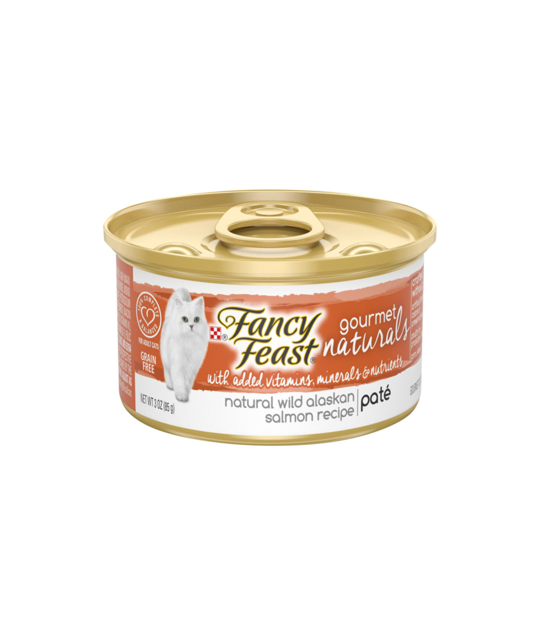 Fancy Feast Gourmet Naturals Wild Alaskan Salmon Receip Paté (85g)