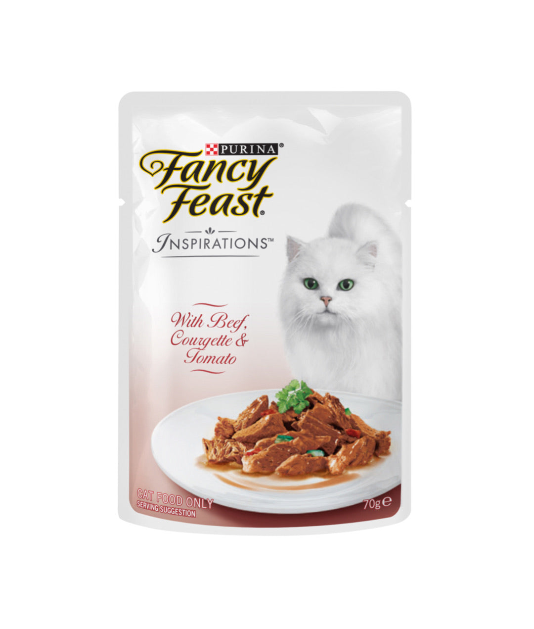 Fancy Feast Inspirations with Beef, Courgette & Tomato (70g)