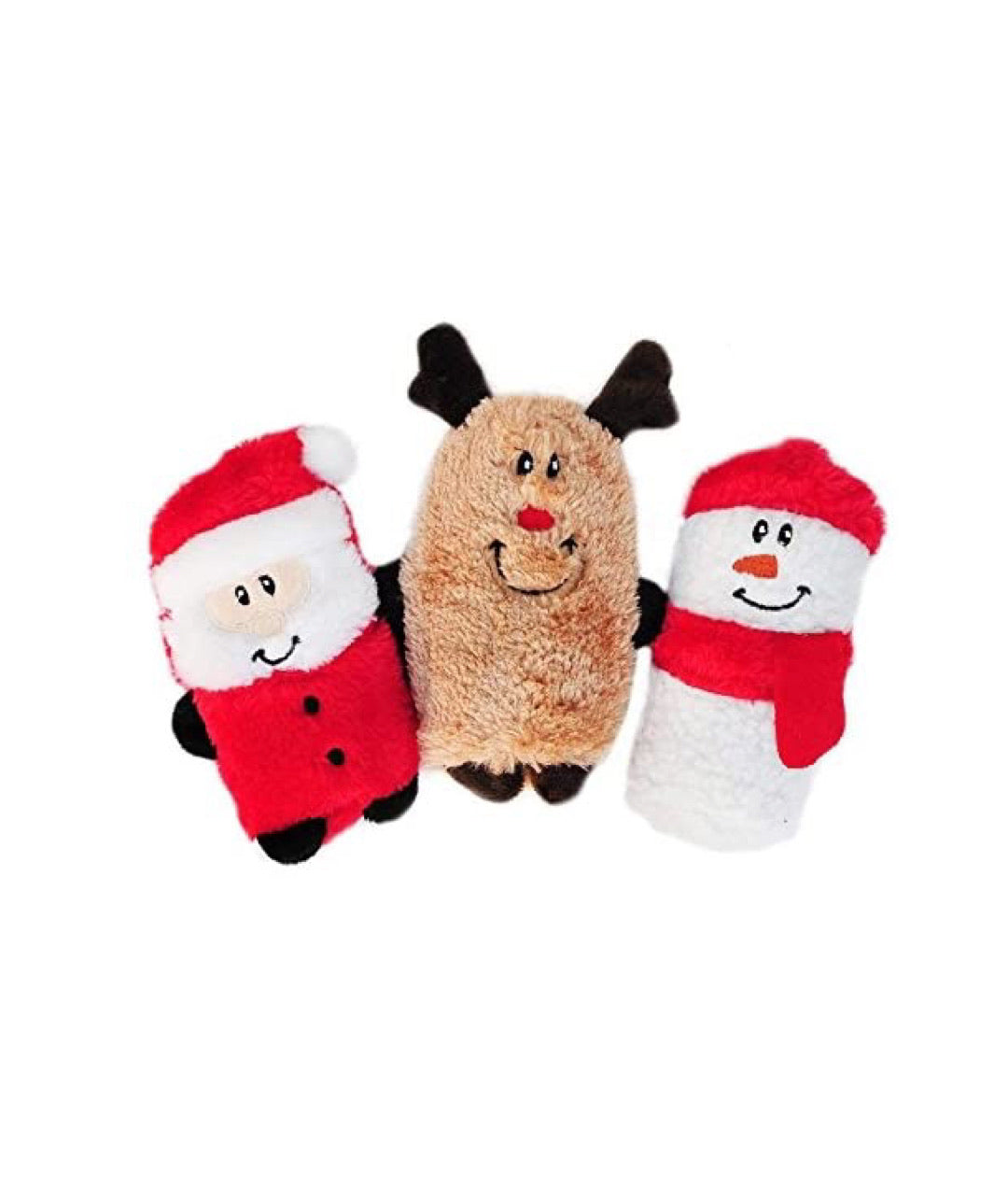 Zippypaws Holiday Squeakie Buddie 3-pack
