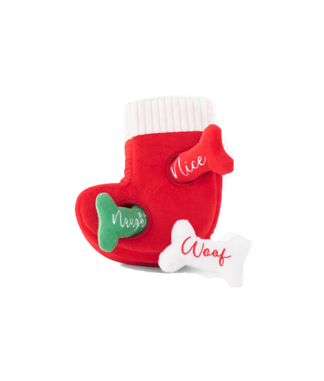 Zippypaws Holiday Burrow - Naughty or Nice Stocking