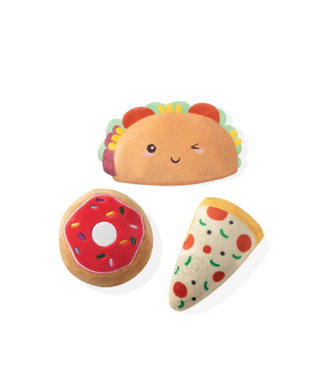 Fringe Studio Toy Box Mini Trendy Foods Squeaky Plush Toy