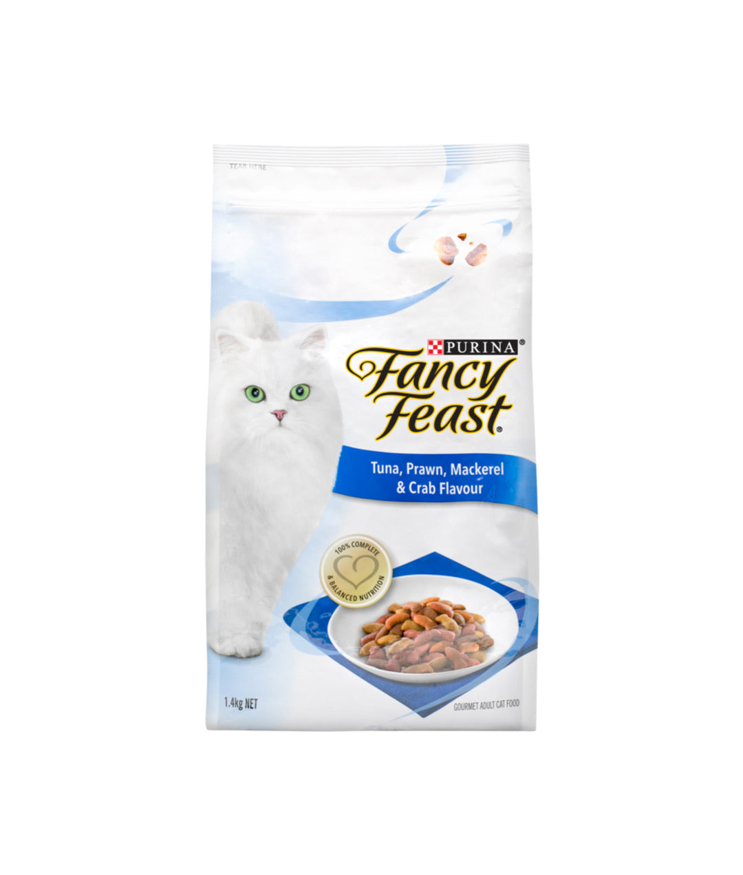 Fancy Feast Tuna, Prawn, Mackerel & Crab Flavour (1.4kg)