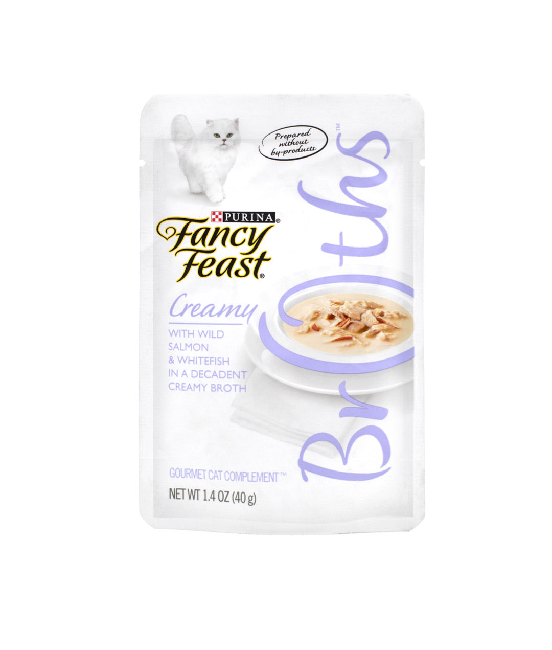 Fancy Feast Creamy Broths with Wild Salmon & Whitefish in a Decadent Creamy Broth (40g)