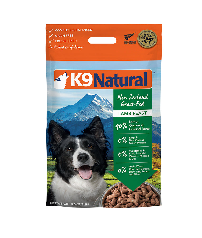 K9 Natural® Freeze-Dried Lamb Feast Dog Food (3.6kg)