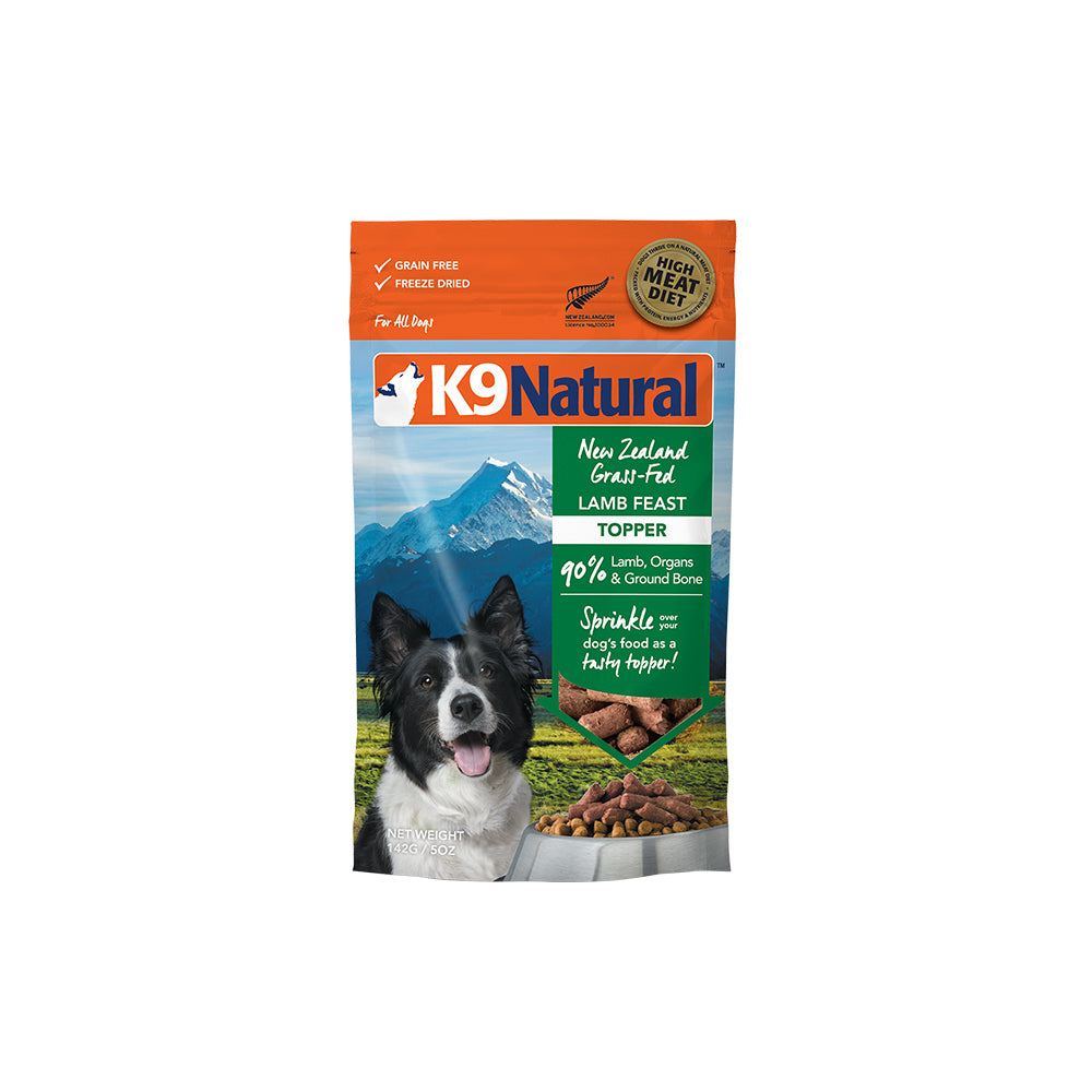 K9 Natural Freeze Dried Lamb Feast Topper (142g)
