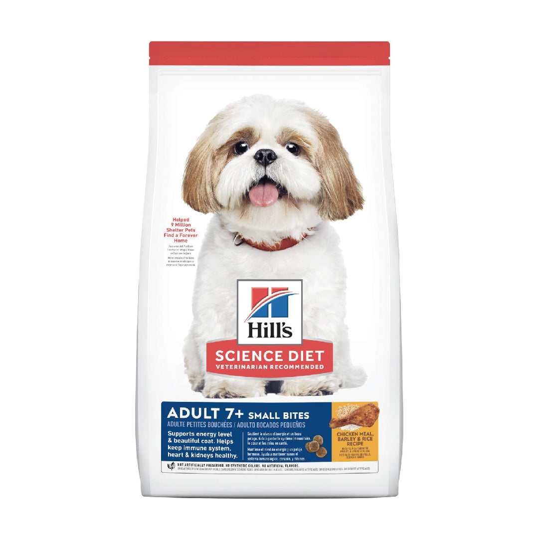 Hill's Science Diet Adult 7+ Small Bites Chicken Meal Barley & Rice Dry Dog Food