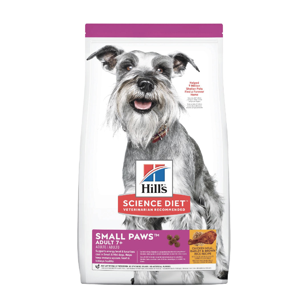 Hill's Science Diet Adult 7+ Small Paws Chicken Meal, Barley & Brown Rice Dry Dog Food