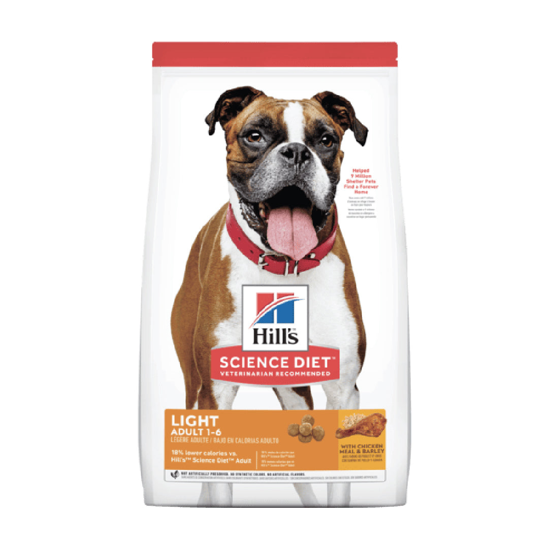 Hill's Science Diet Dry Dog Food For Adult Light Chicken Meal & Barley (15kg)