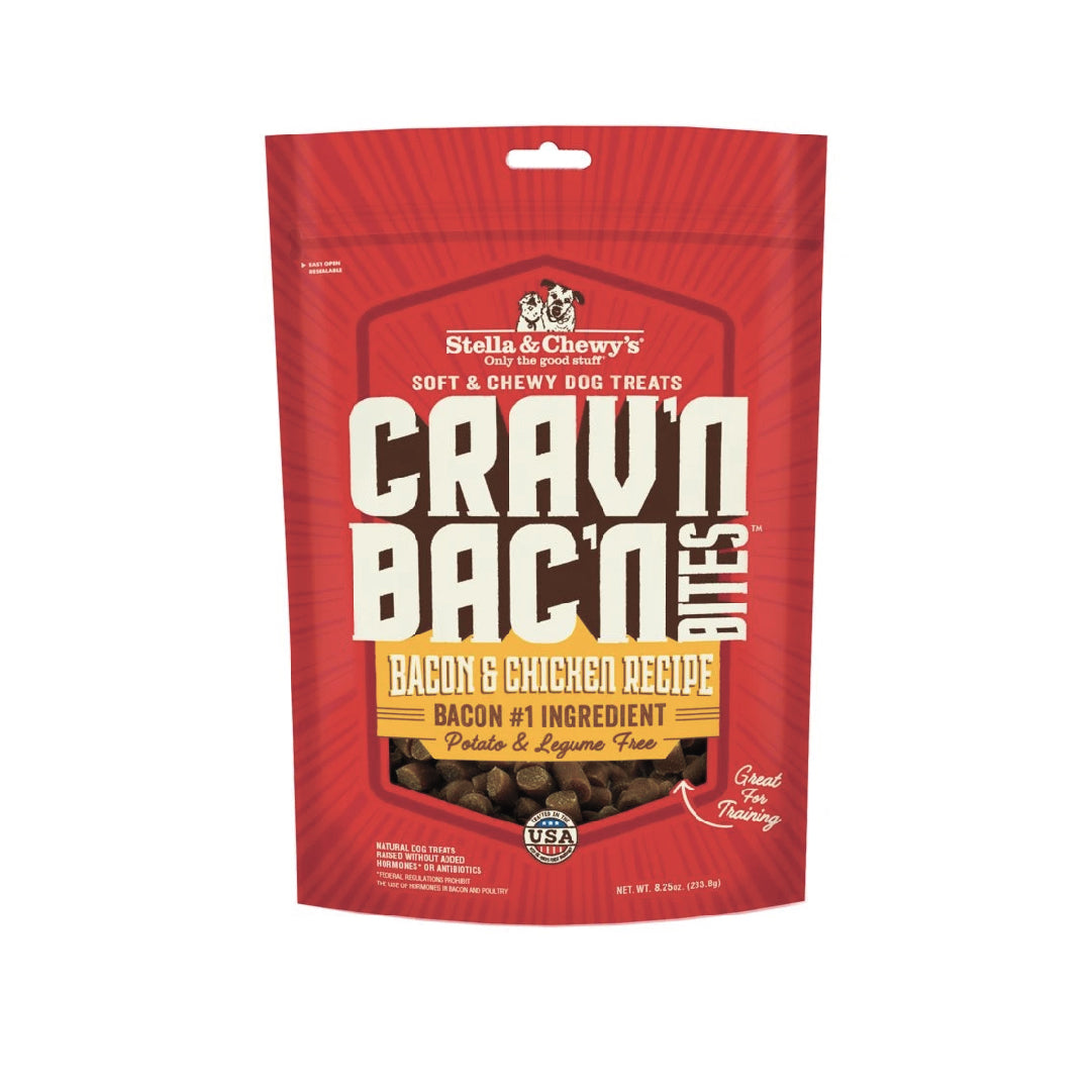 Stella & Chewy’s Crav'n Bac'n Bites Bacon & Chicken Dog Treats (8.25oz)