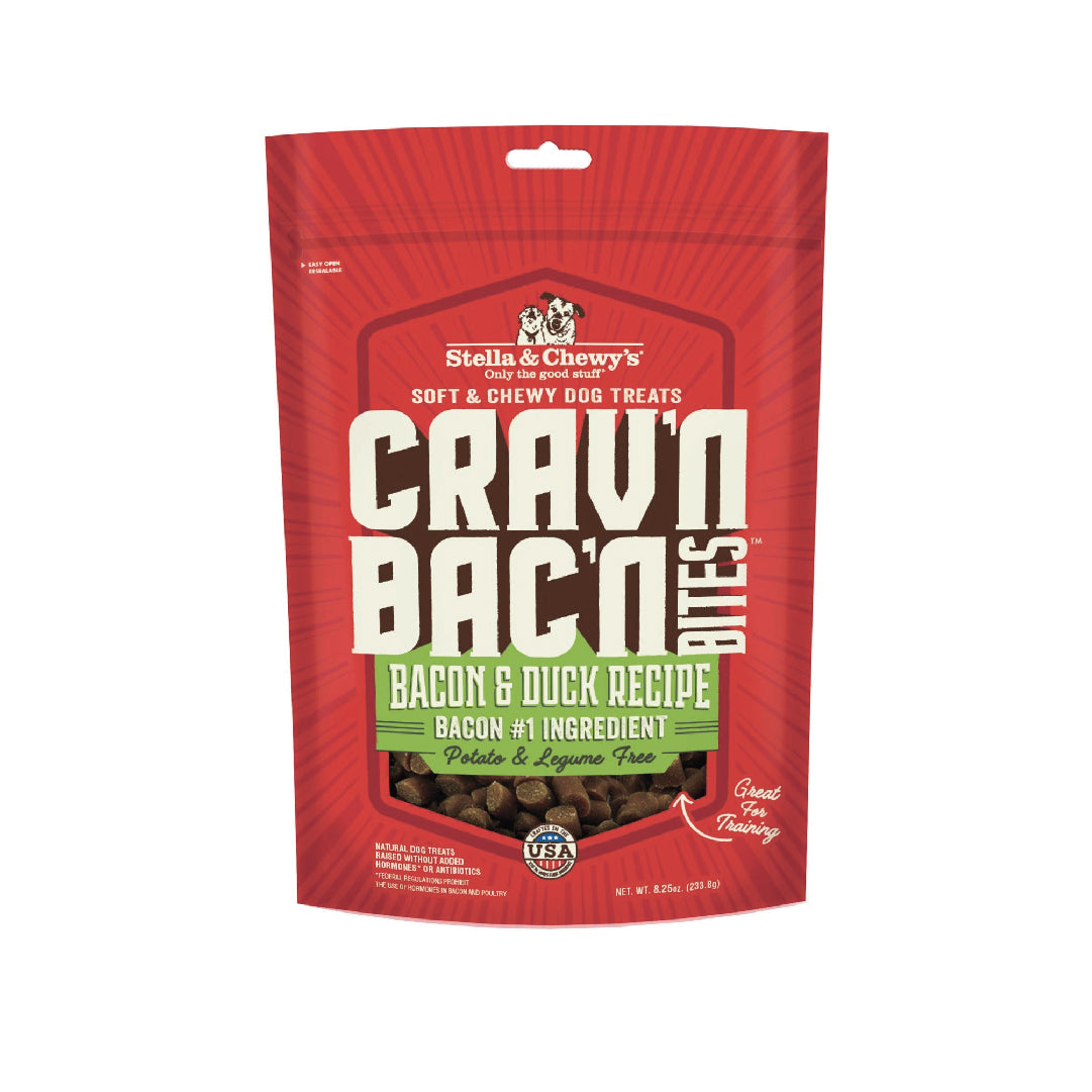 Stella & Chewy’s Crav'n Bac'n Bites Bacon & Duck Dog Treats (8.25oz)