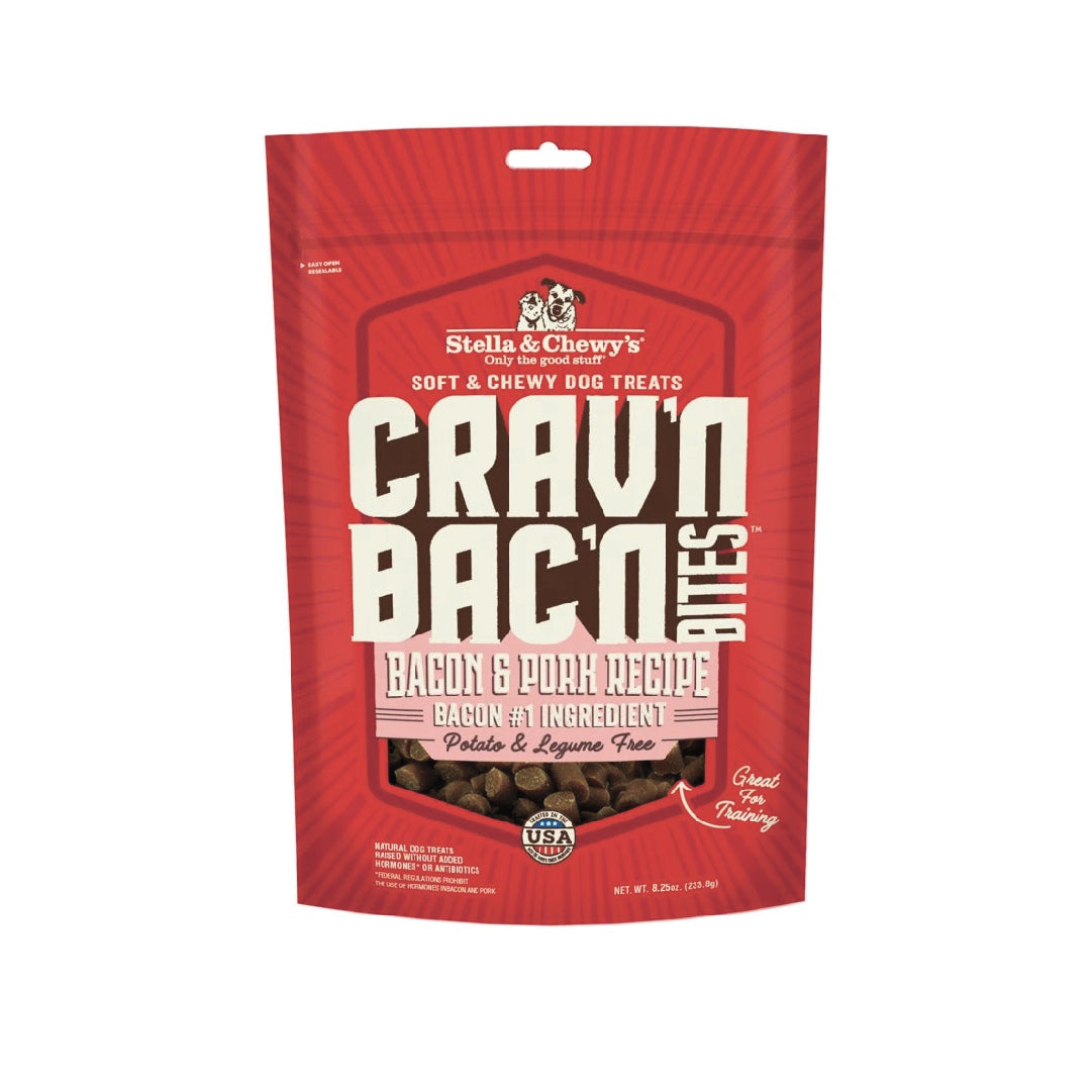 Stella & Chewy’s Crav'n Bac'n Bites Bacon & Pork Dog Treats (8.25oz)
