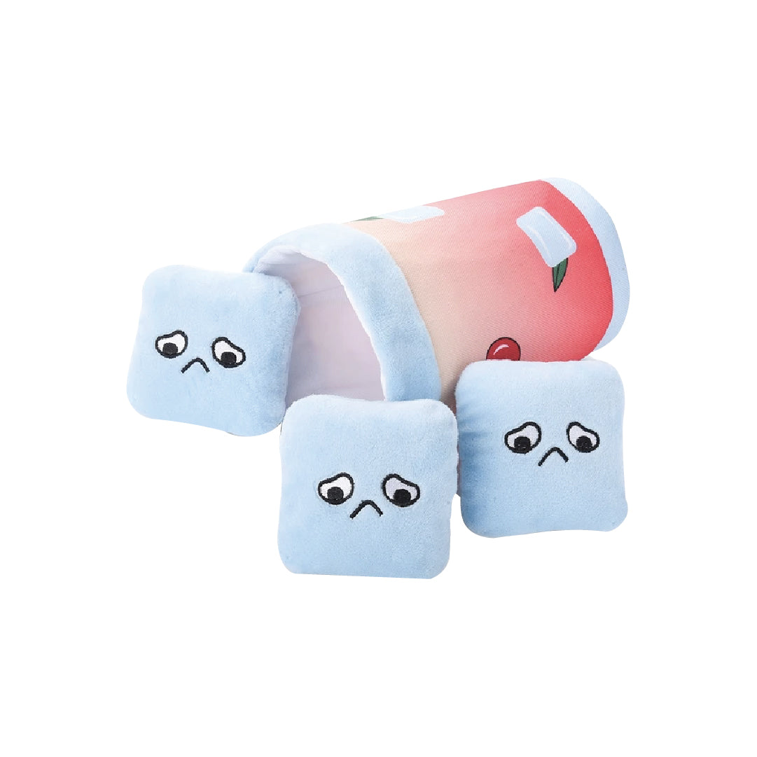 HugSmart Cherry Crush Cherry Cocktail Burrow Dog Toy