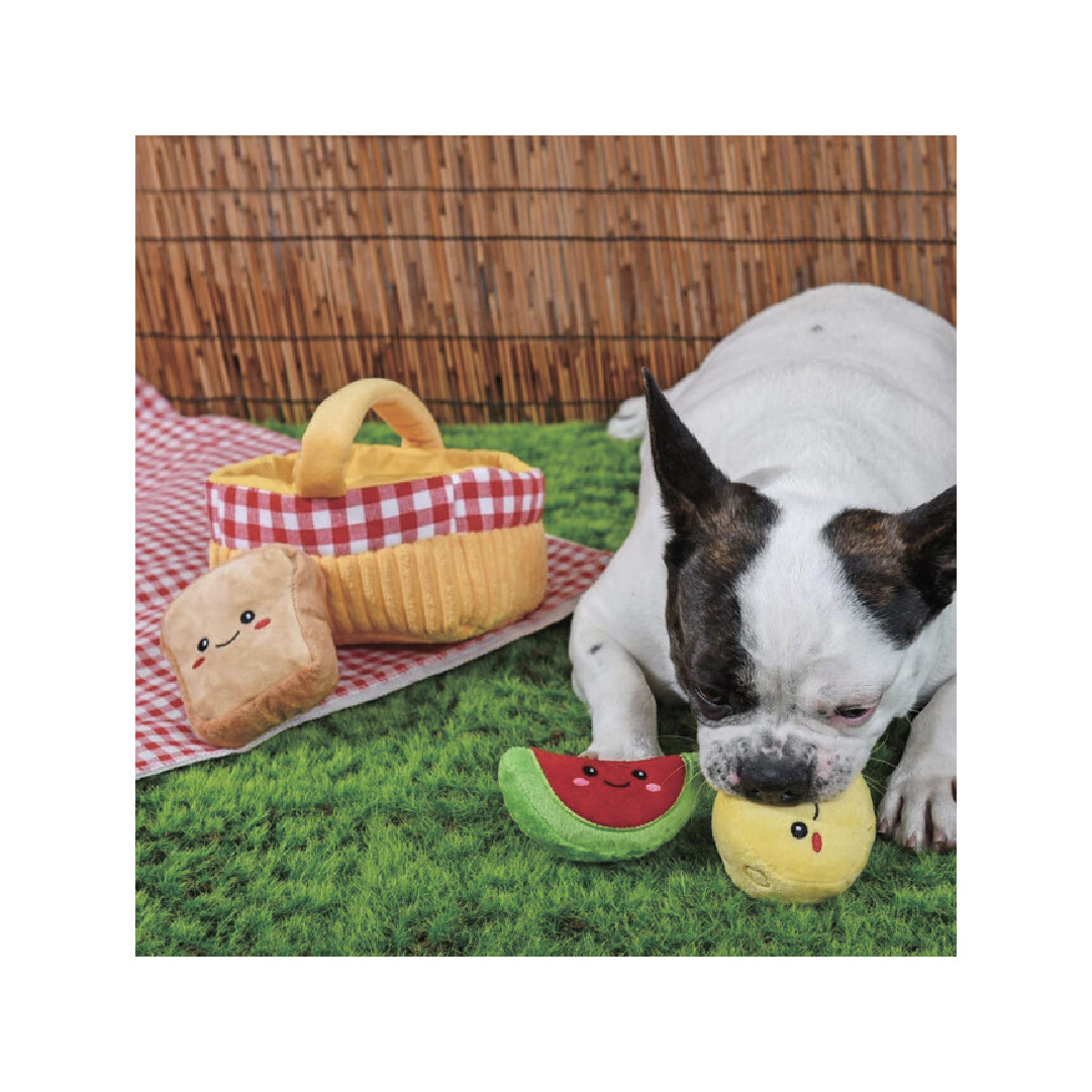 HugSmart Picnic Time Picnic Basket Burrow Dog Toy