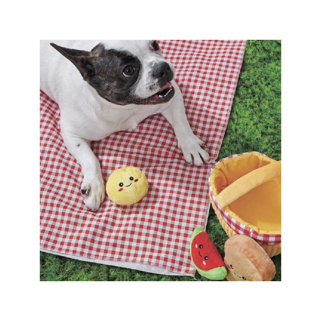 HugSmart Picnic Time Picnic Basket Burrow Dog Toy