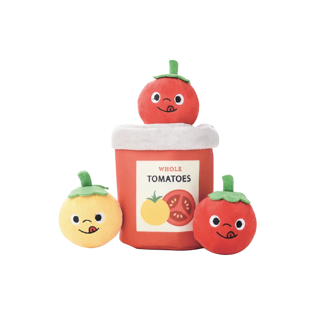 HugSmart Sunday Tomato Can Burrow Dog Toy