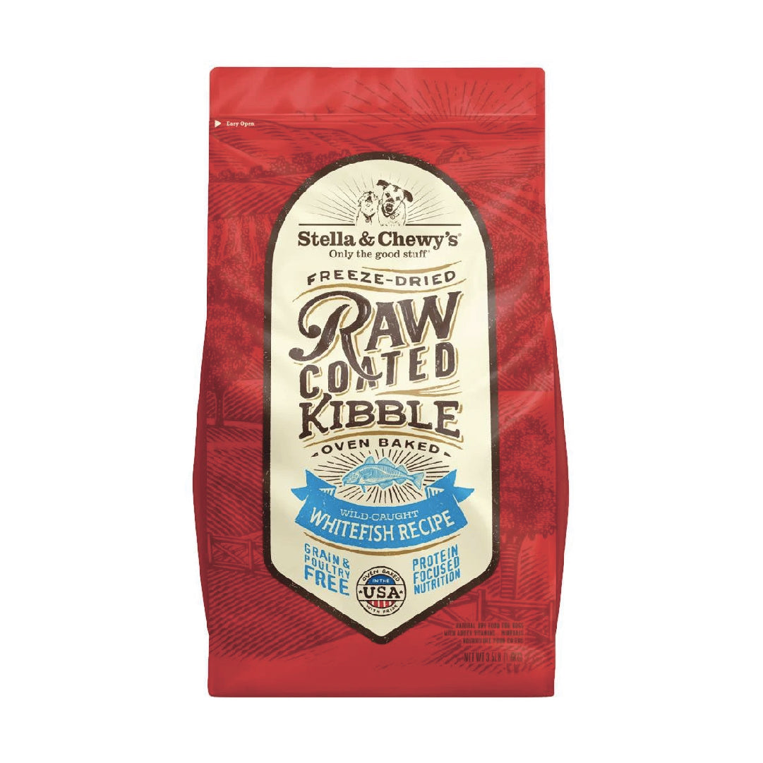 Stella & Chewy's Freeze-Dried Raw Coated Kibble Whitefish Dry Dog Food