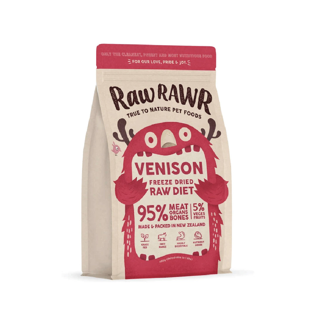 Raw Rawr Balanced Diet Venison Freeze-Dried Raw Cat & Dog Food