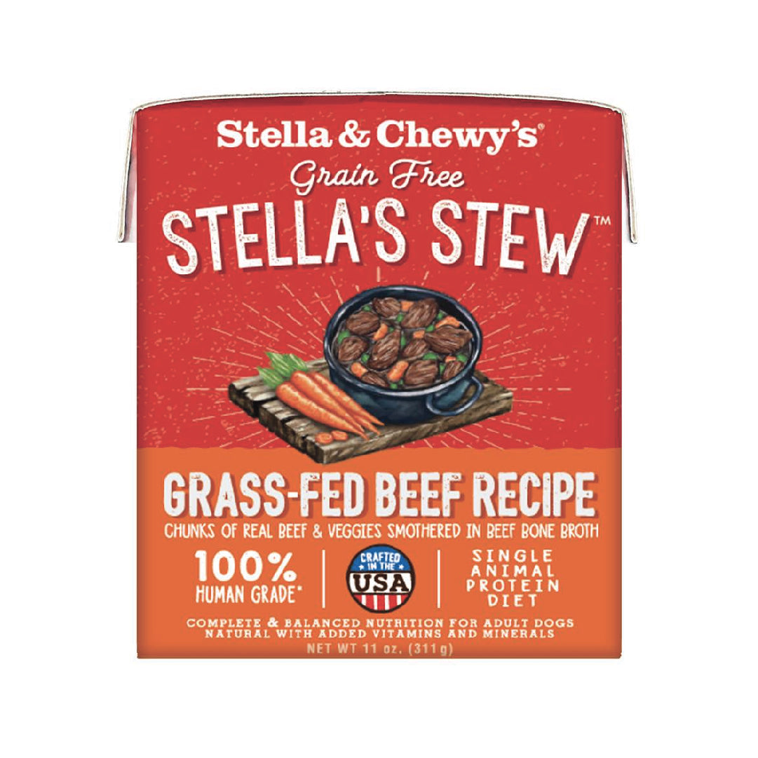 Stella & Chewy’s Grain-Free Grass-Fed Beef Recipe Stew Dog Food (11oz)