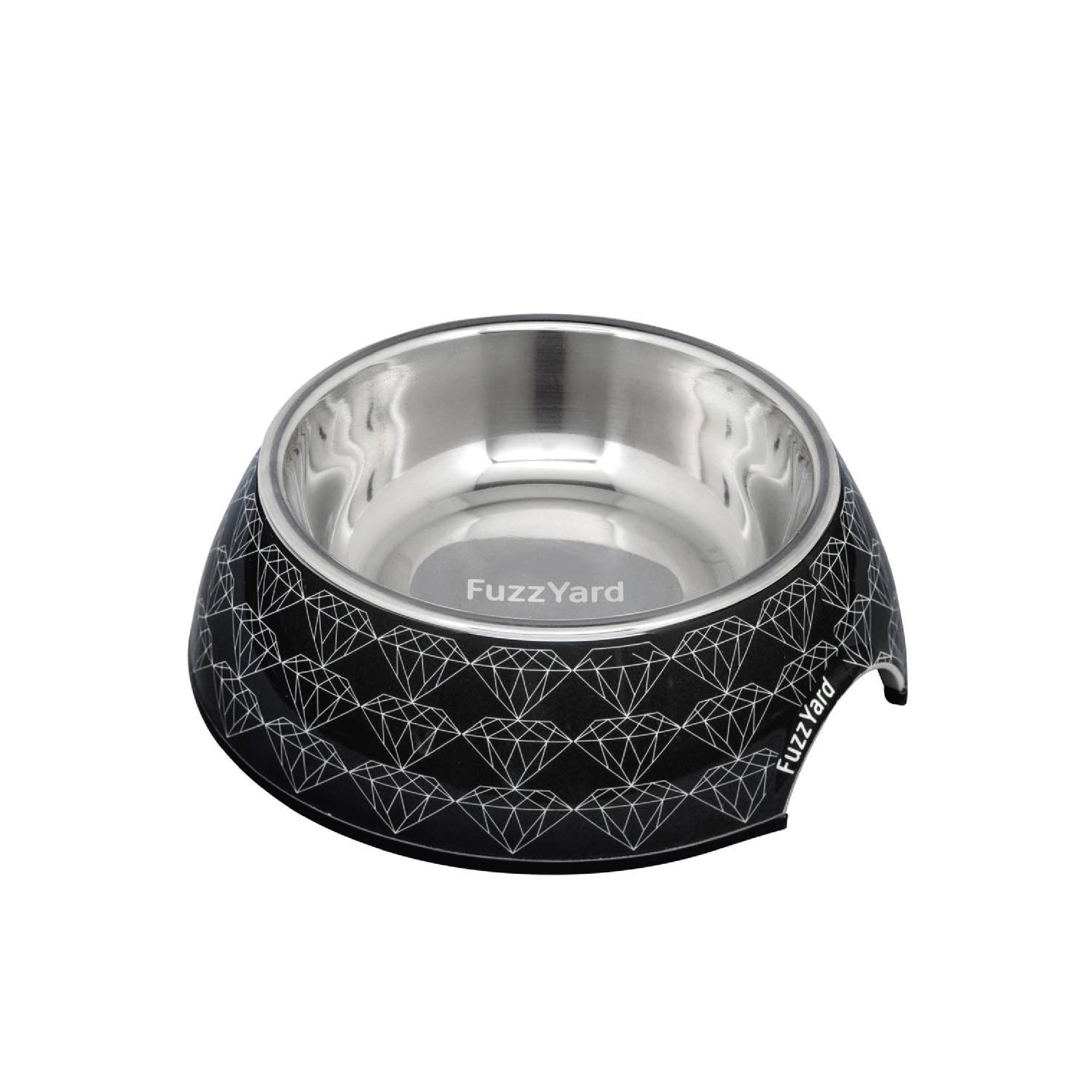FuzzYard Easy Feeder Dog Bowl (Black Diamond)