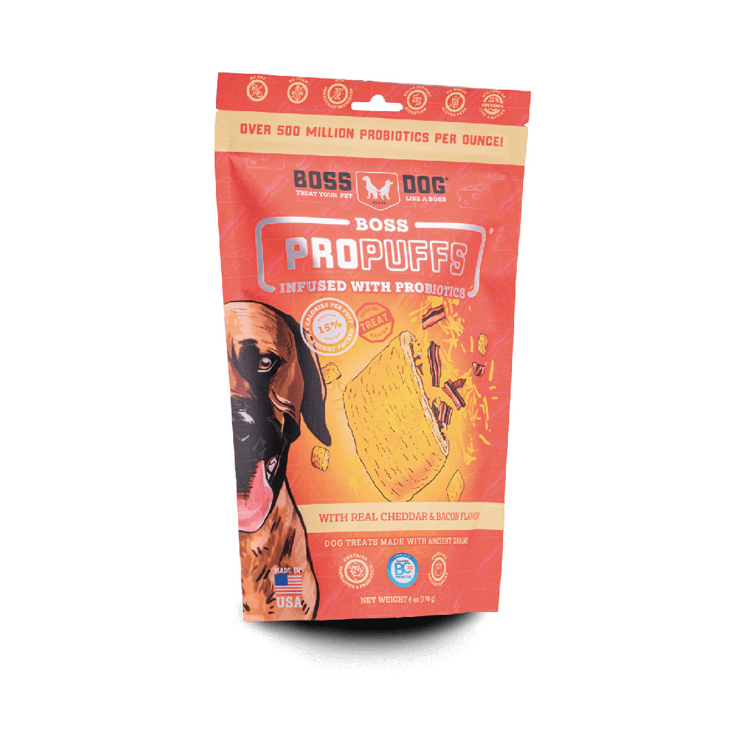 Boss Dog Propuffs Cheddar & Bacon Dog Treats (170g)
