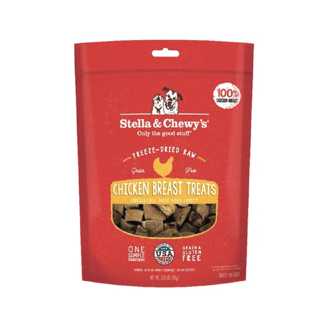 Stella & Chewy’s Chicken Breast Single Ingredient Freeze-Dried Dog Treats (2.75 & 3oz)