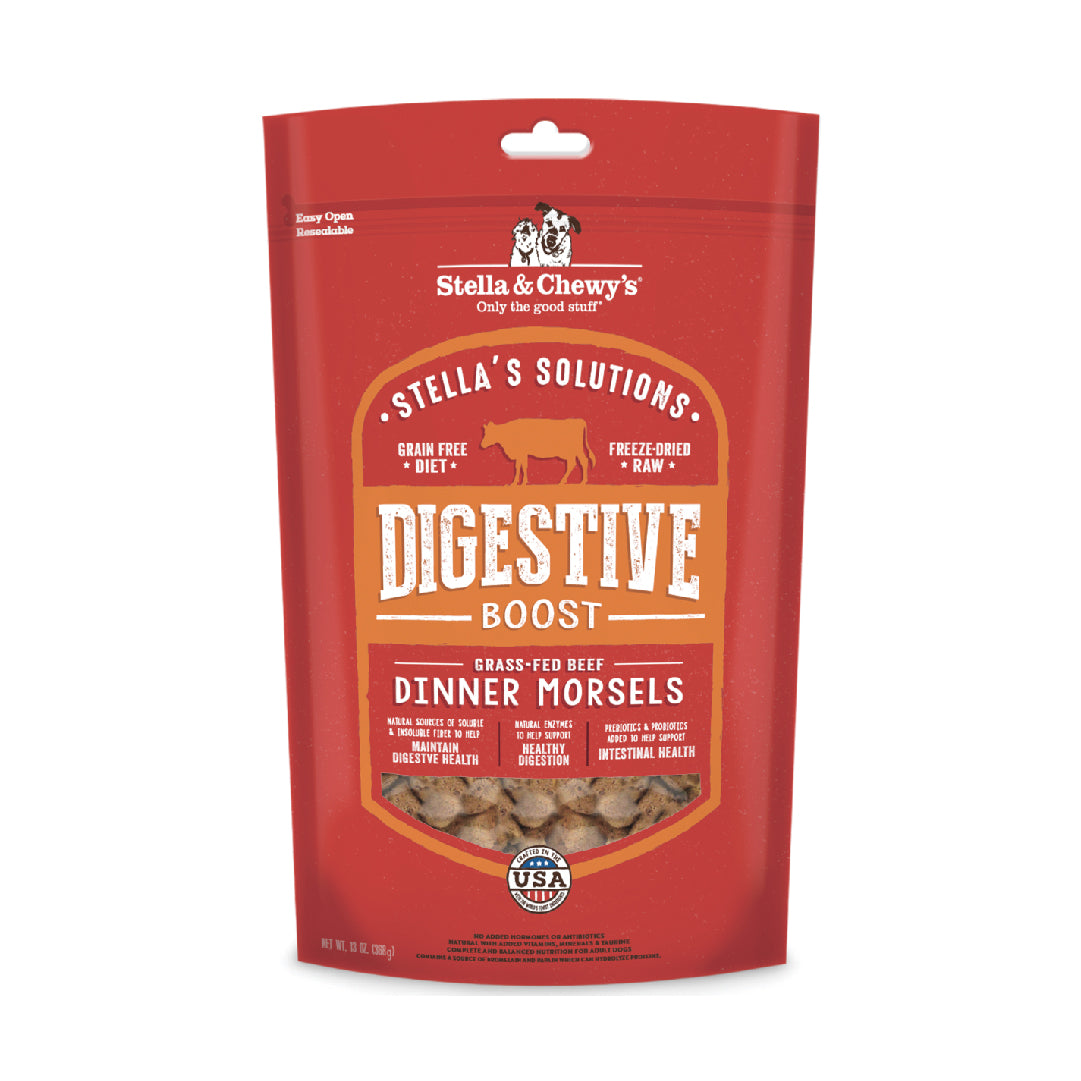 Stella & Chewy’s Stella’s Solutions Digestive Boost Freeze-Dried Dog Food (13oz)