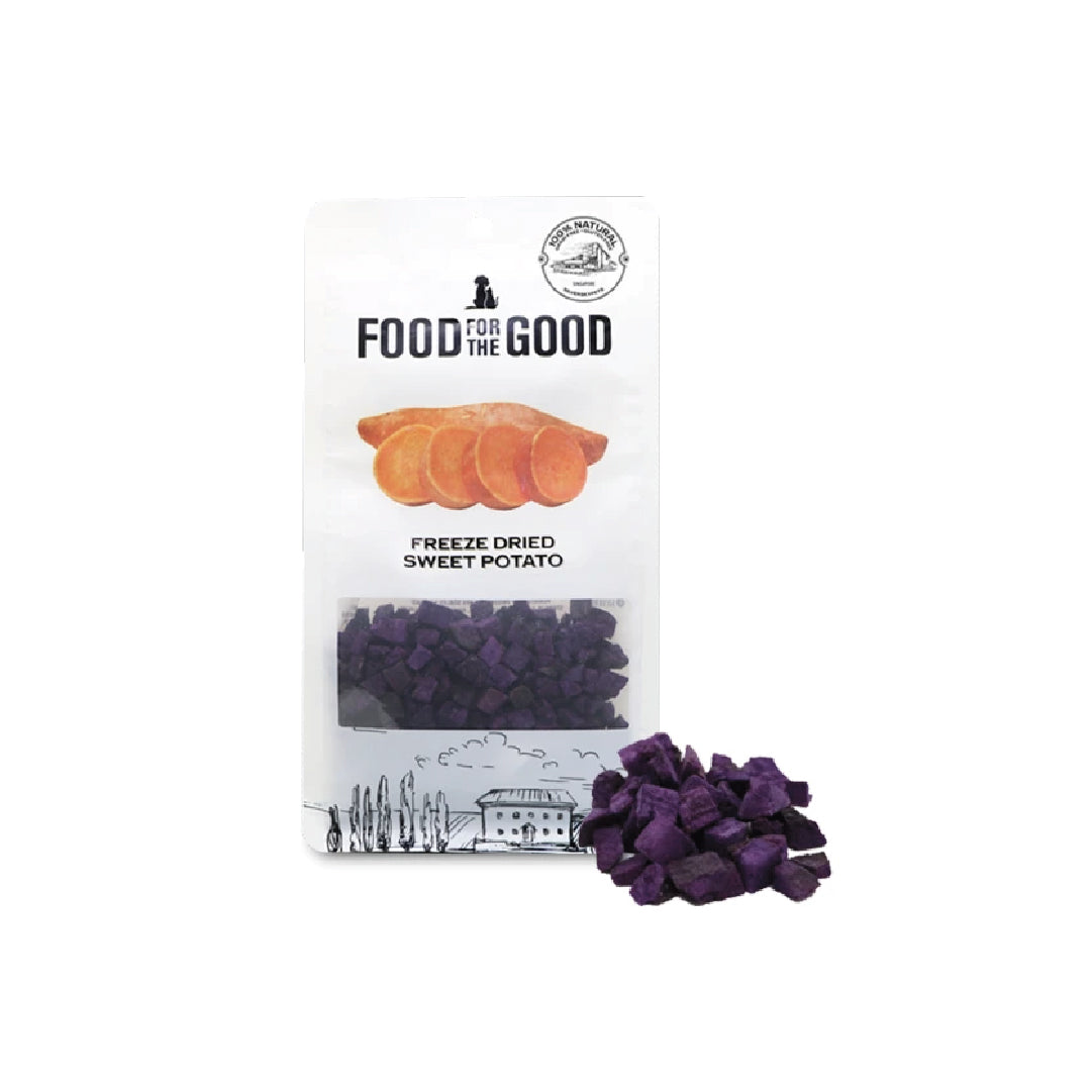Food For The Good Freeze Dried Sweet Potato Cat & Dog Treats (100g)