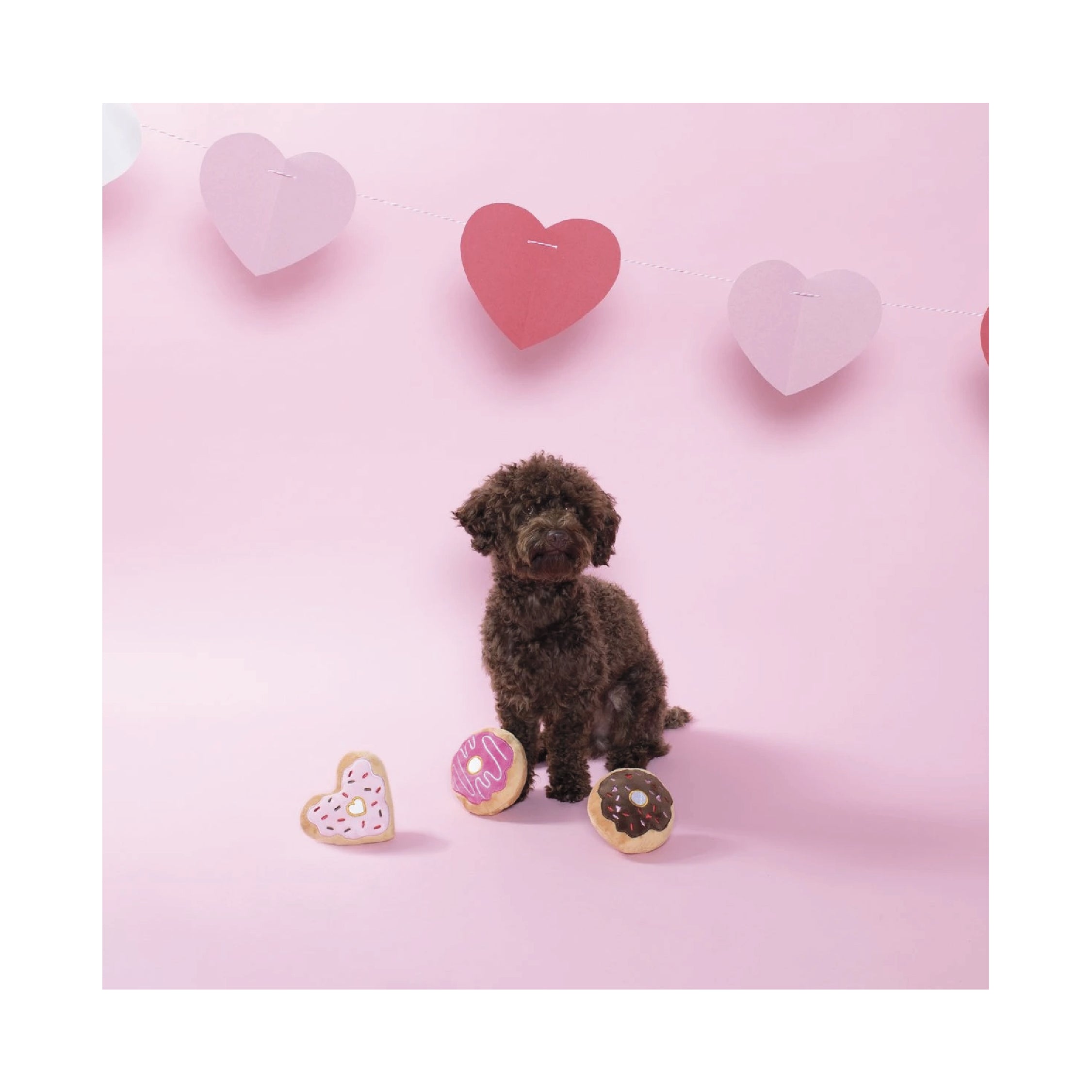 Fringe Studio Donut You Know I Love You Plush Dog Toy