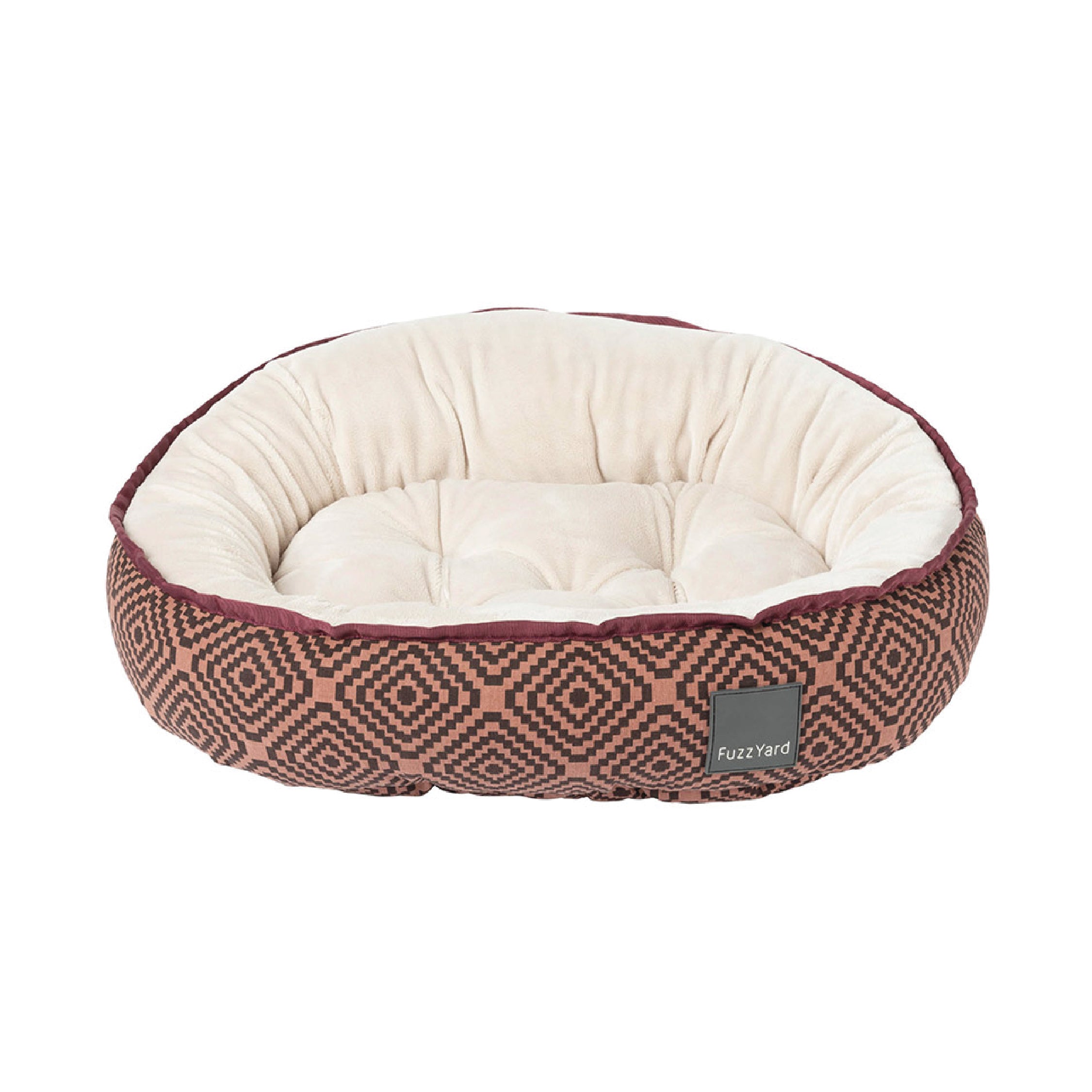 Fuzzyard Barcelona Maroon Reversible Bed